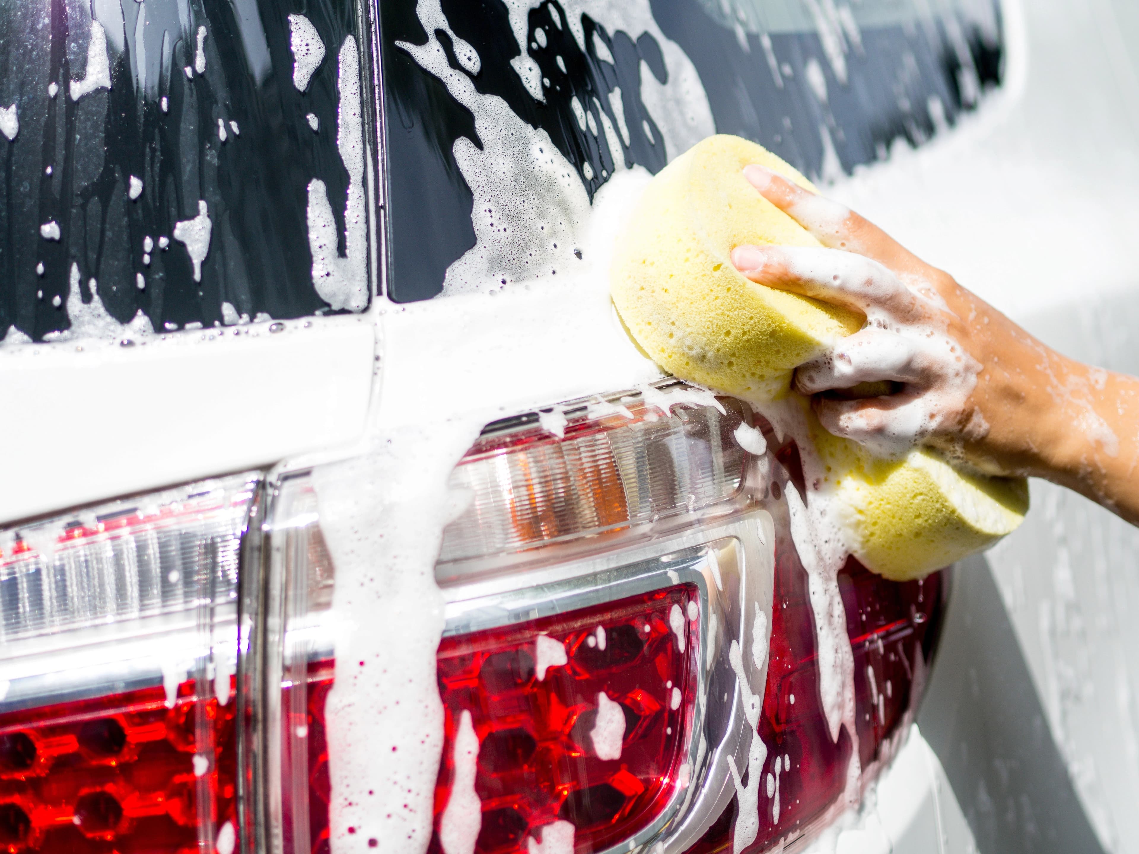 Hand Washing a Car