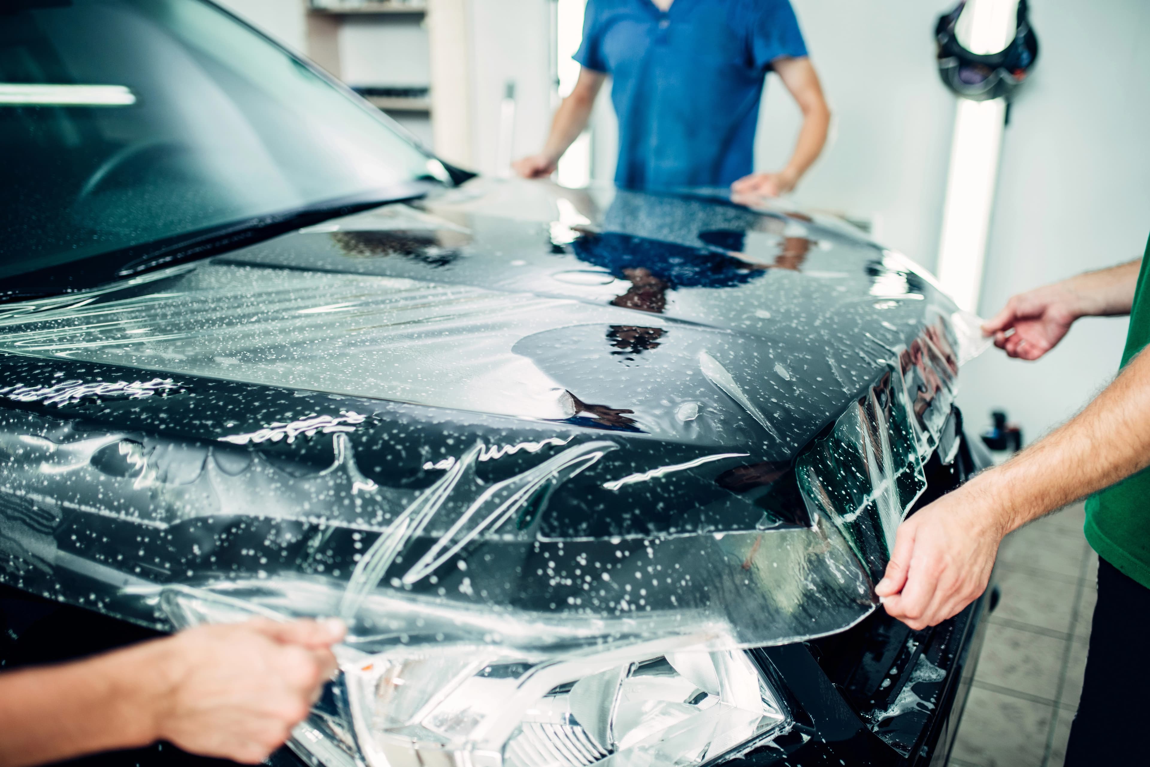 Paint Protection Film Being Installed