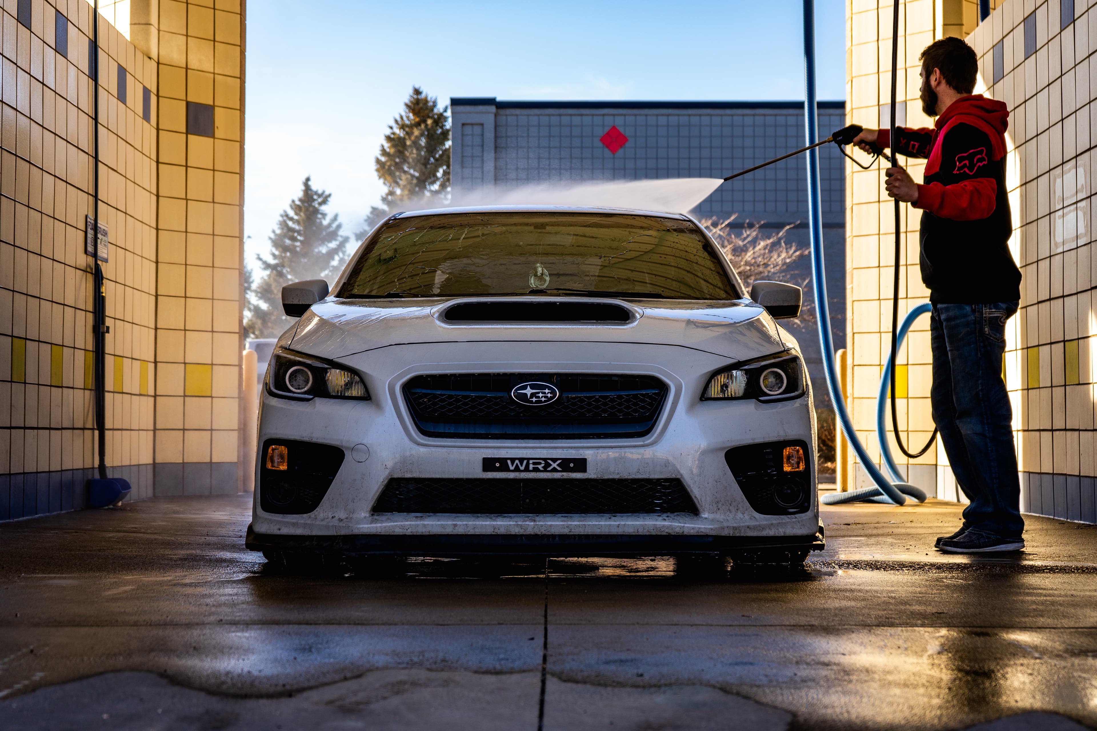 Car Being Washed