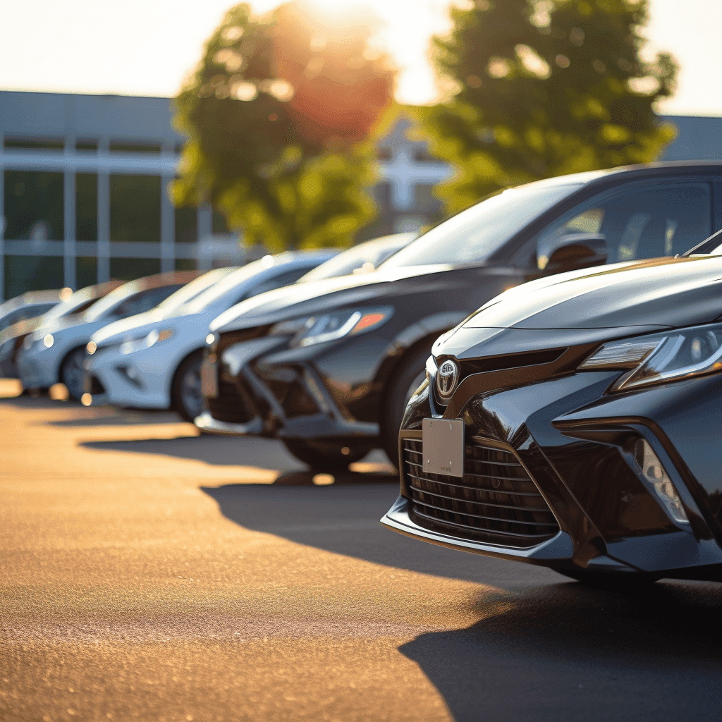 Used Cars on a Dealership lot