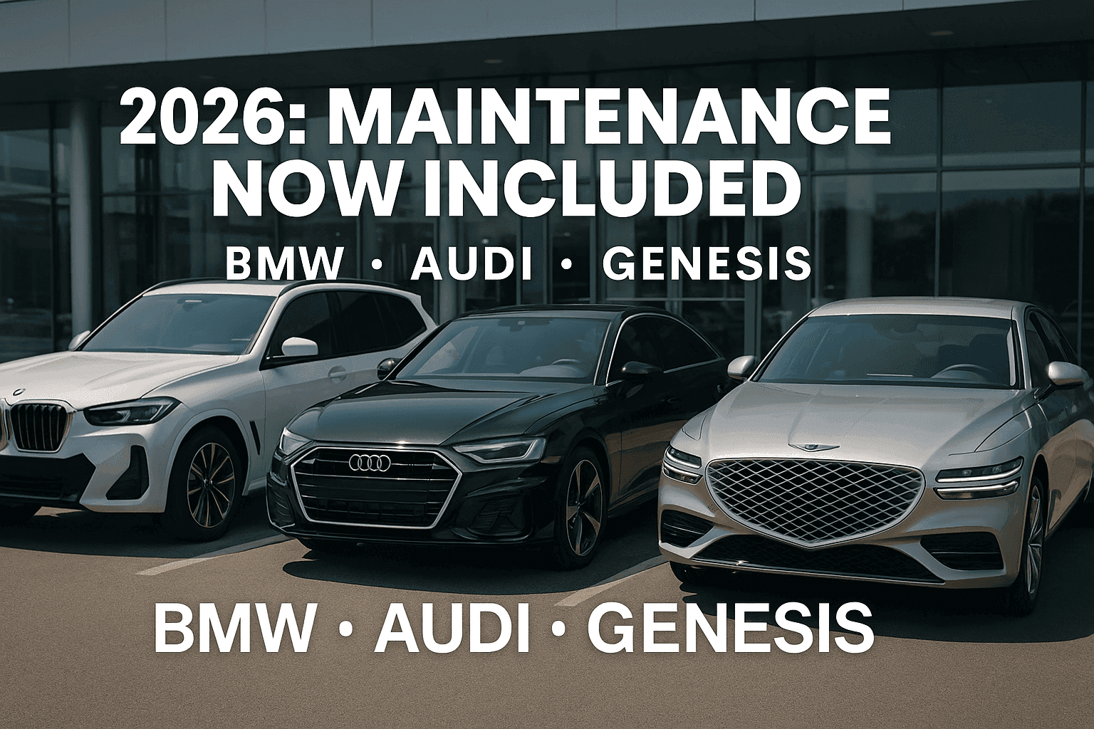BMW Audi Genesis maintenance comparison
