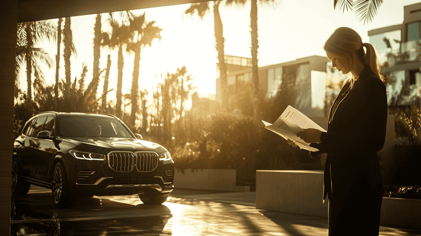 Woman considering various offers for her BMW X7